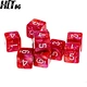6 Sided Dice Acrylic Dice Transparent Red Dice DND Dice RPG Dice Tabletop Game Dice Board Game Dice